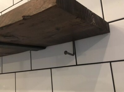 Gerüstregalhaken, Holzbrett Regalhaken Handarbeit Aufhängehaken. 3 Stück