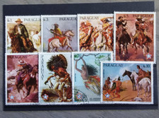 Timbres  Paraguay  1976 en Oblitéré