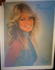 FARRAH FAWCETT LOGANS RUN VINTAGE 1970's CLASSIC IRON ON TRANSFER NICE, B-7