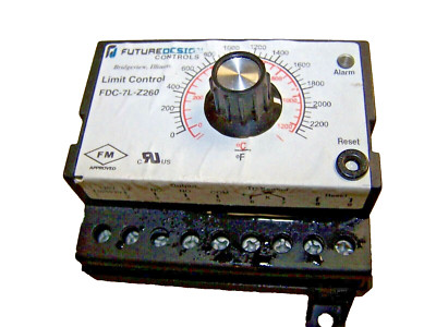FUTURE DESIGN CONTROLS FDC-7L-Z260 LIMIT CONTROL 0 - 2200 DEGREES