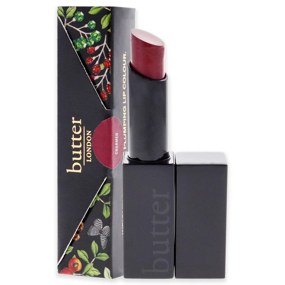 Lápiz labial mate satinado Plush Rush - Charmed by Butter London para mujer - 0,1 oz Foto 4 de 4