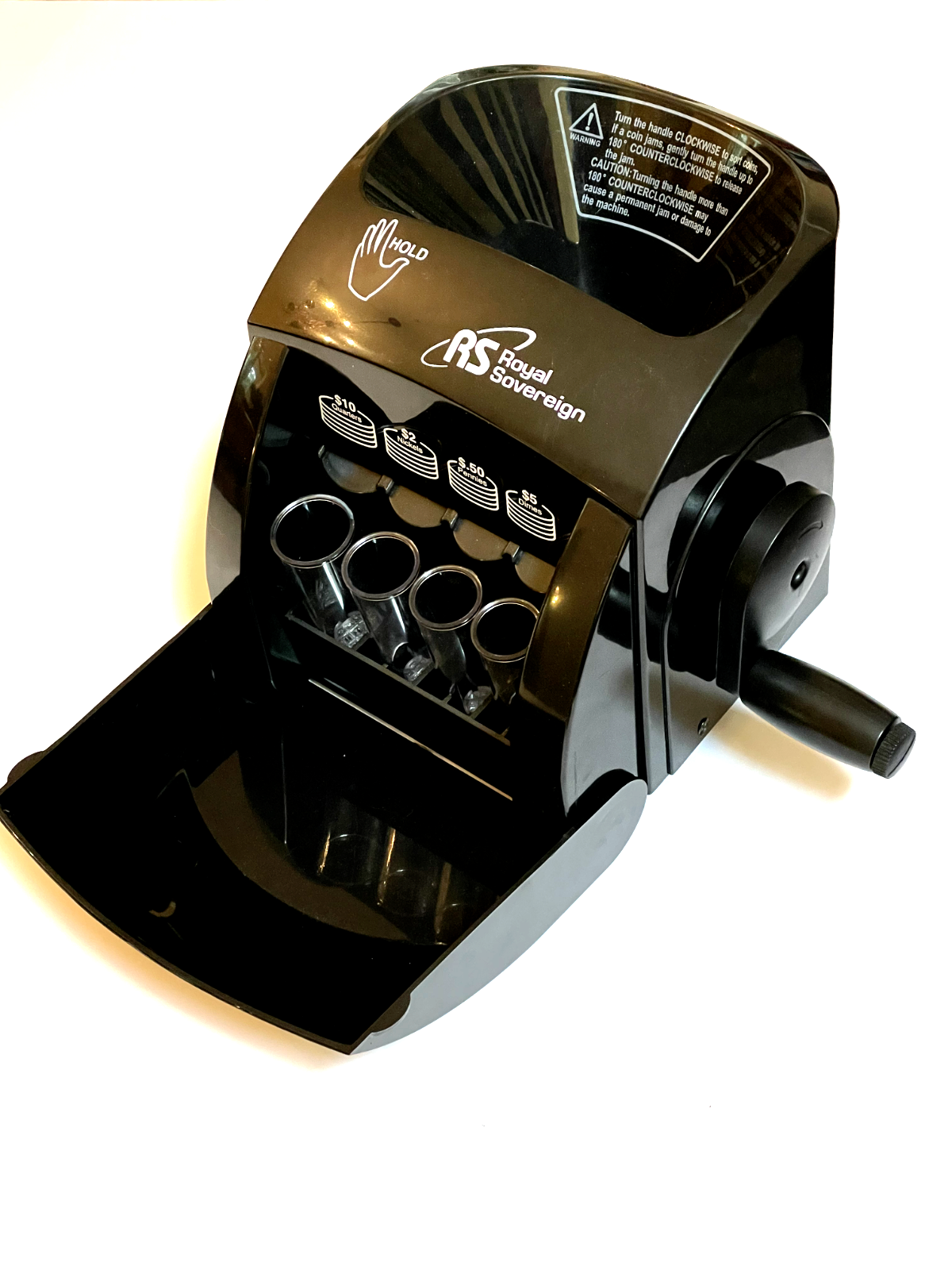 Royal Sovereign QS1 Manual Hand Crank 1 Row Coin Sorter eBay