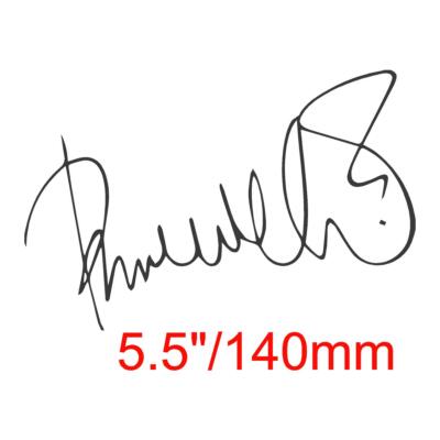 Paul Wellar Signature Sticker 140mm Mod The Jam Scooter Leg Shield Car Van Decal