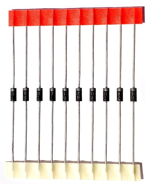 1N5817 10 pcs Schottky Rectifier Diode 20V 1A DO41 Diodes IN5817 USA