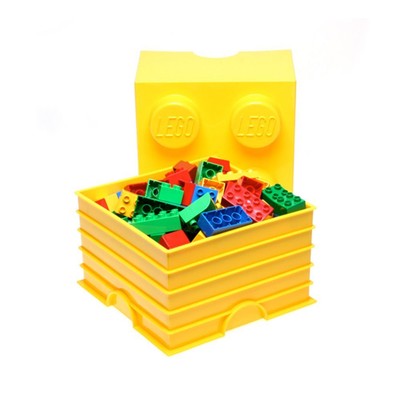 
Säilytyslaatikko LEGO Brick 4 keltainen  (5706773400324)