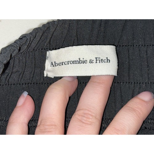 Abercrombie & Fitch Black Elastic Drawstring Cargo Short Athletic Shorts Size XS - Picture 3 of 8