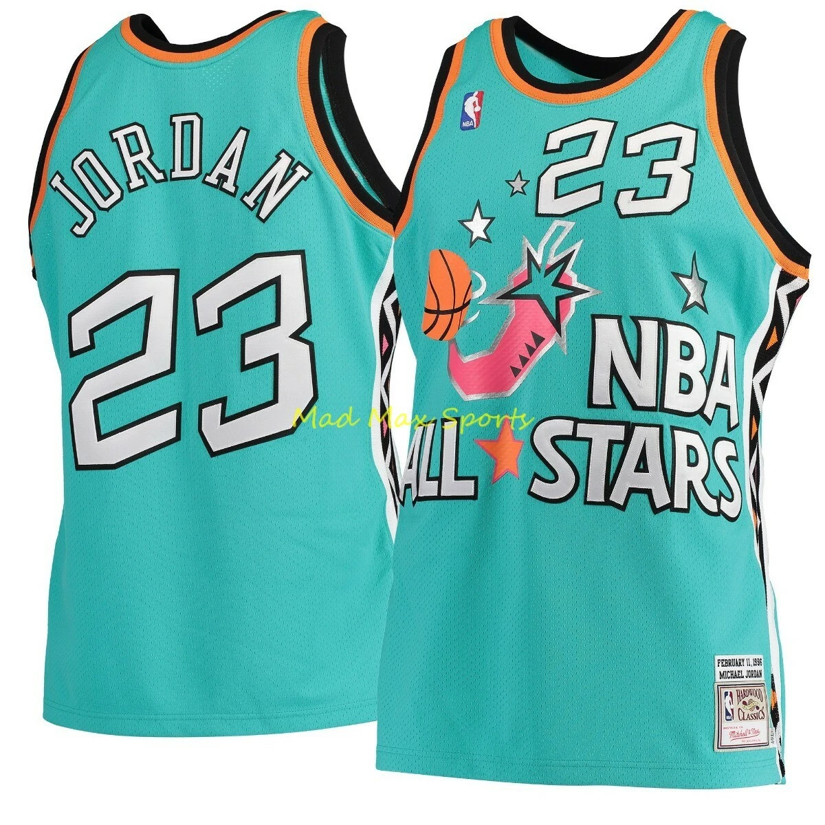 MITCHELL AND NESS Michael Jordan Authentic All-Star East 1996 Jersey  AJY4GS18066-ASETEAL96MJO - Shiekh