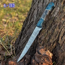 Professional Handmade DAMASCUS STEEL Chef Knife Kitchen Fillet Steak Knives
