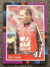 Cole Custer 2021 Panini Donruss NASCAR Racing 1988 Retro Purple /49 #151