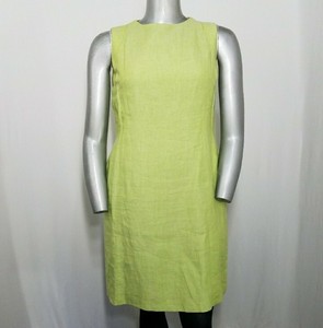 lime linen dress