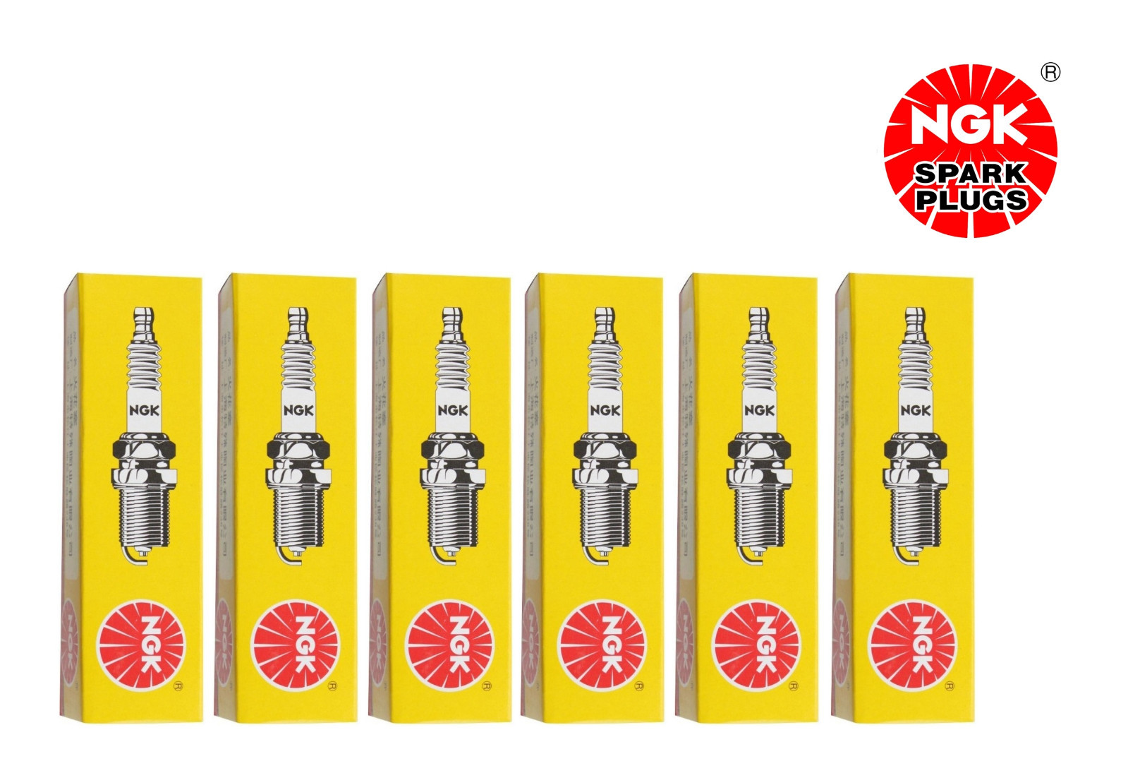 NGK Standard Spark Plugs BPR5HS 6222 Set of 6