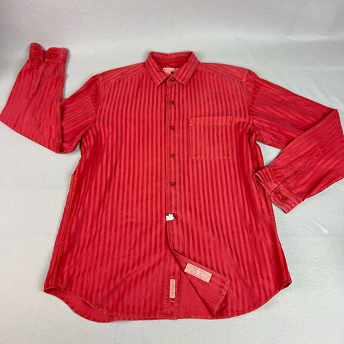 The Territory Ahead Shirt Textured Corduroy Mens Medium Cotton Casual Hipster