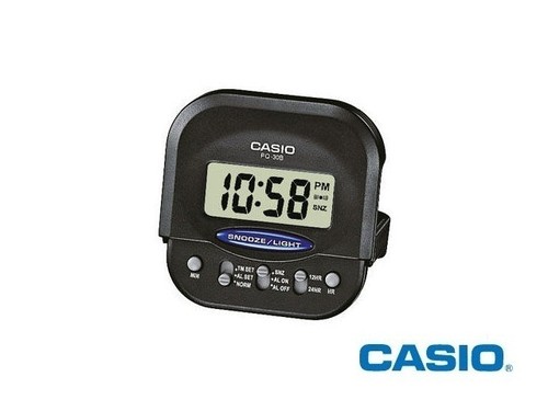 Casio PQ-30B-1DF Pocket Travel Alarm Beep Black Clock Snooze PQ-30 - Picture 7 of 7