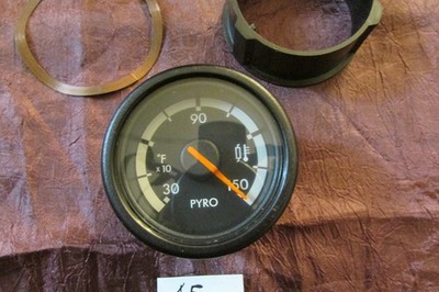 FREIGHTLINER OEM BLACK  PYRO TEMPERATURE GAUGE (30-150-dFh))  A22-59215-.001
