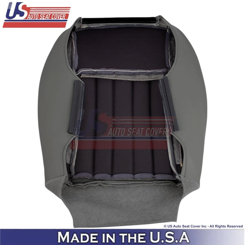 Fundas de asiento inferiores de cuero genuino para Jeep Liberty Limited 2005-2007 Lt. Pizarra Foto 2 de 4