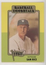 1980-84 SSPC Baseball Immortals 1st Printing Sam Rice #93 HOF 0q3