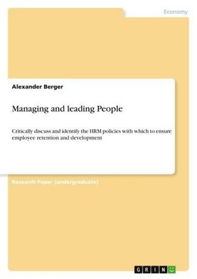 Managing and leading People ~ Alexander Berger ~  9783640937820