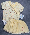 Baby Girl Clothes New 2nd Step Vintage 12 Month 2pc Ladybug Skirt Outfit