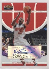 2005-06 Topps Finest Red Refractor 128/199 Raymond Felton #127 Auto 0w8