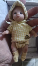 Ashton Drake Miniature Baby Doll Busy As A Bee NEW NIB Scented 4.5"