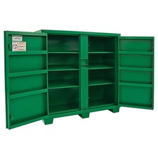 Greenlee 5660L 2-Door Utility Cabinet 24x60x56in 16GA Tool Storage Box