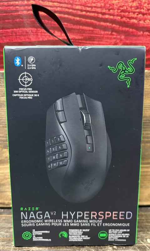 Razer Naga V2 Hyperspeed Gaming Mouse (RZ01-03600100-R3U1) (New Sealed)