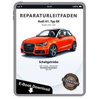Audi A1 8X 2010-2018 6 Gang Schaltgetriebe 0A8 4WD Reparaturhandbuch Download
