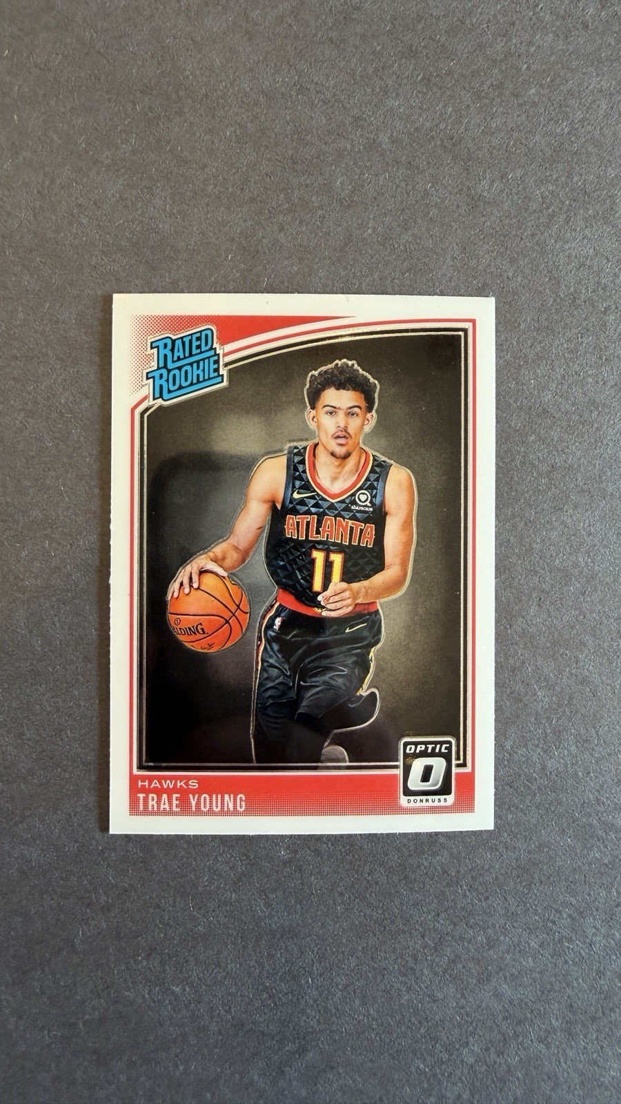 2018-19 Panini Donruss Optic - Rated Rookie Trae Young #198 Holo Prizm (RC)