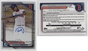 2024 Bowman Chrome Prospect Auto Refractor /499 Vladimir Asencio #CPA-VA Auto