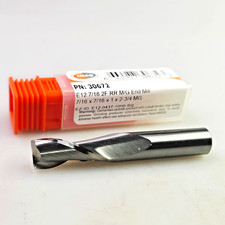 IMCO 7/16" x 7/16 x 1 x 2-3/4 SQ Solid Carbide End Mill 30672 E12 2 Flute