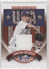 2015 Elite Extra Edition USA Baseball 15U Game Jerseys Jonathan Childress no9