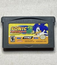 Sonic Advance 3 (Nintendo Gameboy Advance, 2004) Authentic Tested and Working