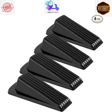 4 Pack Door Stoppers Stop Bottom Door Rubber Stay Wedge Sturdy Floor 1.2" tall