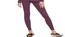 Zenana Women's Plus Premium Soft Microfiber Full Length Leggings Eggplant 1X-3X