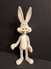 Vintage Bugs Bunny Looney Tunes Figure Flocke...