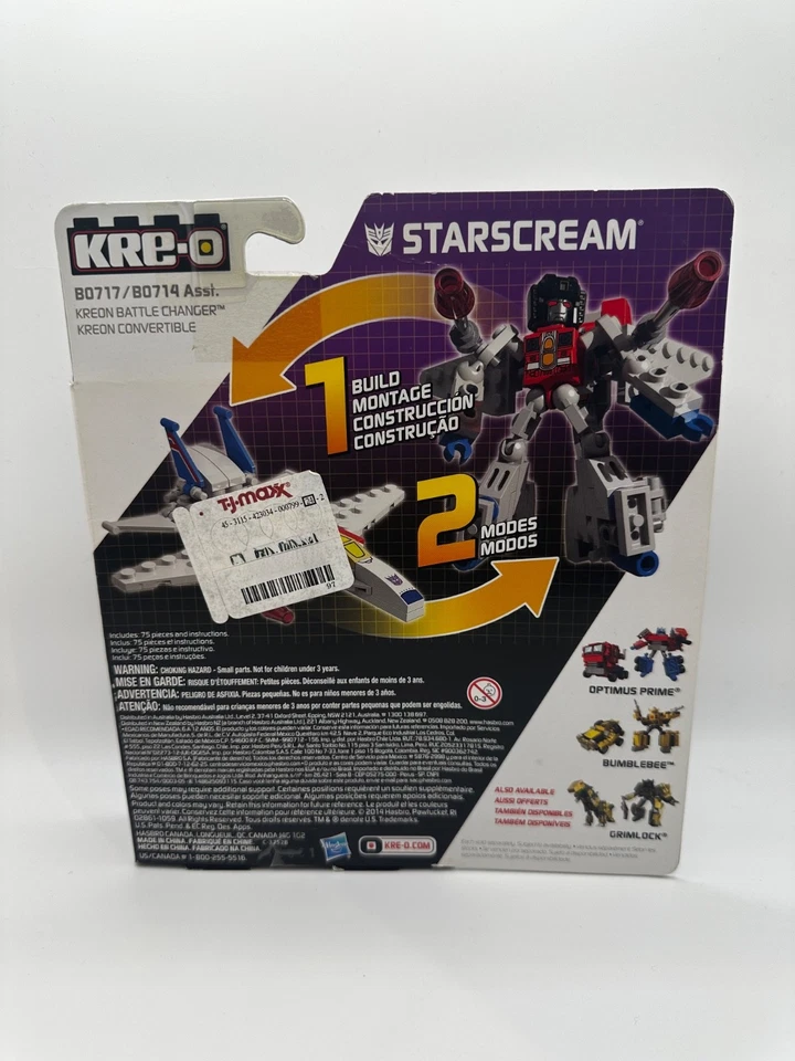 Transformers Kre-O Kreon Battle Changer STARSCREAM Kreon Hasbro Sealed - Image 2 of 3