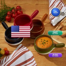 Certified International 18 oz. Soup Crocks with Handle, Set of 4
