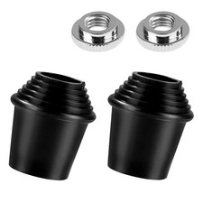 2X(2 Packs  Drum Spur Feet,  Drum Legs Threaded Rubber Foot with Lock Nuts5972