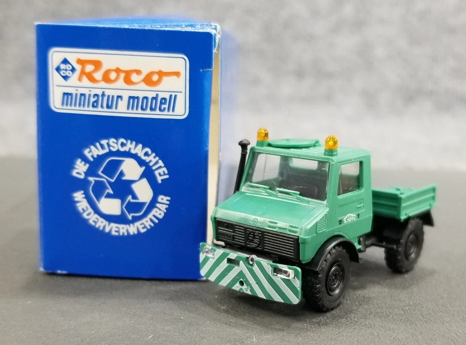 Roco Minitanks HO 1:87 1672 MB UNIMOG & QUICK ASSEMBLY CRANE SET IOB - Image 4 of 4