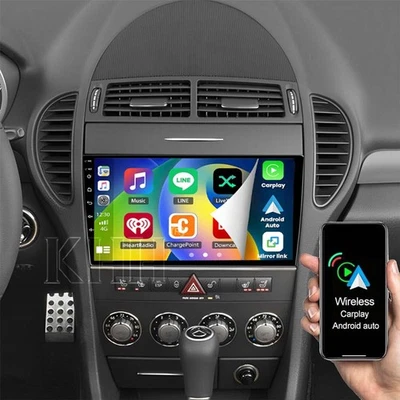 98DJESAOE5YUWYJ Für Mercedes-Benz SLK R171 2004-2011 Autoradio Android13 GPS Navi CarPlay RDS FM