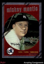 1996 Topps Mantle Finest #9 Mickey Mantle 1959 Topps HOF YANKEES