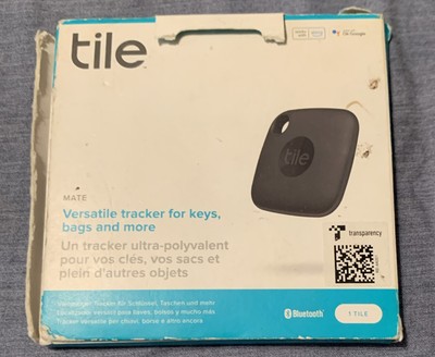 TILE Mate Versatile Universal GPS Tracker for Keys Bags - Black NEW 