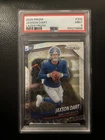2025 Panini Prizm - Rookies Jaxson Dart #332 Lazer Prizm (RC) PSA 9