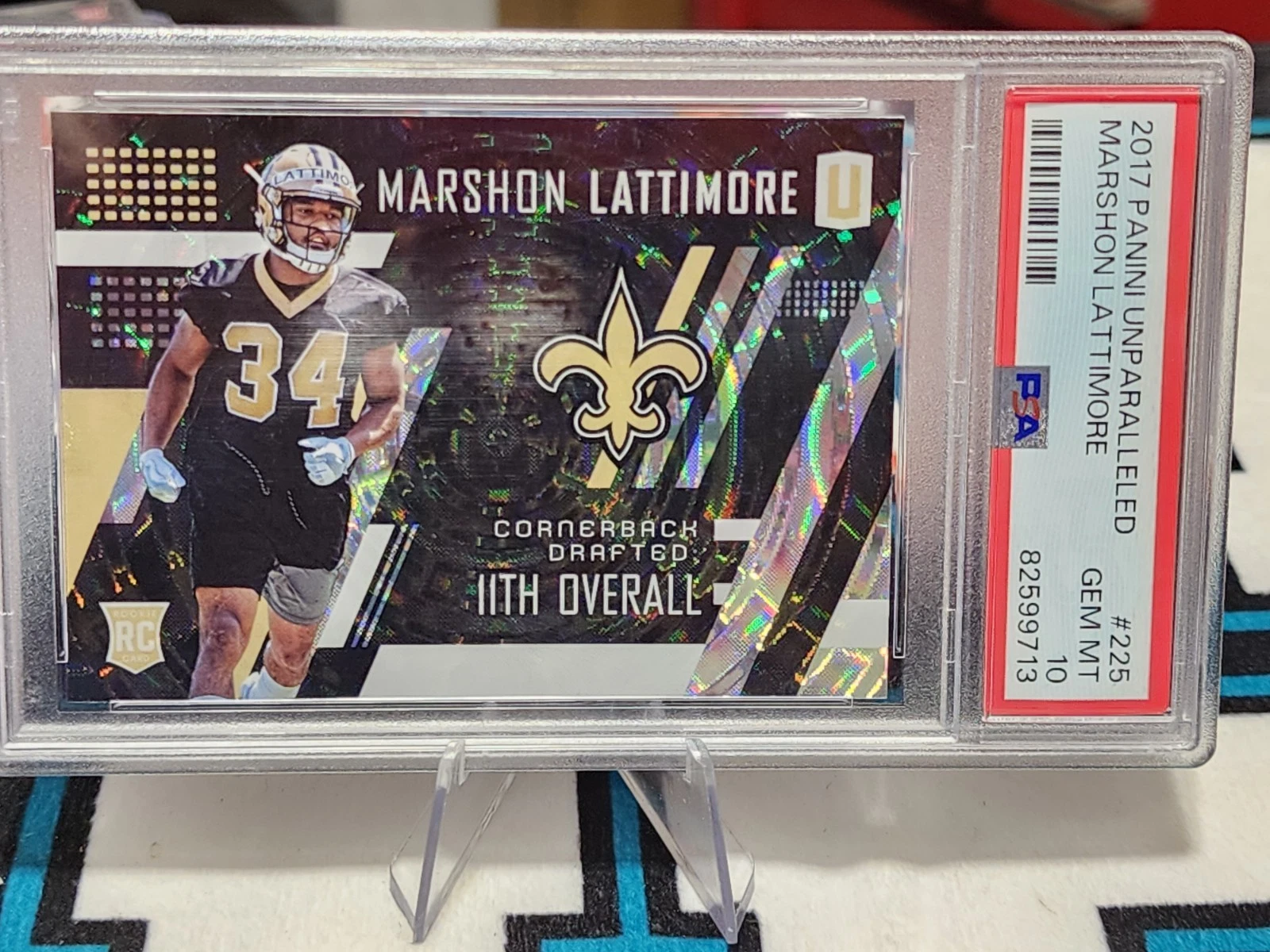 Marshon Lattimore Panini Unparalleled #225 Base