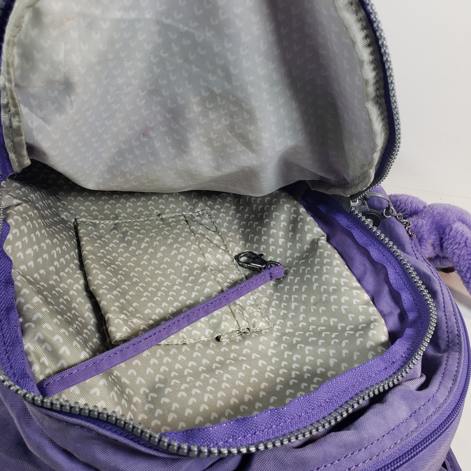 KIPLING CHALLENGER Purple Small Backpack With Mon… - image 6
