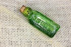 OLD 3 in 1 Oil sample Triangle POISON bottle Emerald Green Glass vintage 1900's — photo 1