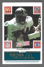 1986 McDonald's Football All Stars BLUE Tab Complete Your Set Pick From List EXC