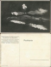 Ansichtskarte Bergedorf-Hamburg Erdgasbrand Neuengamme Vierlanden 1910
