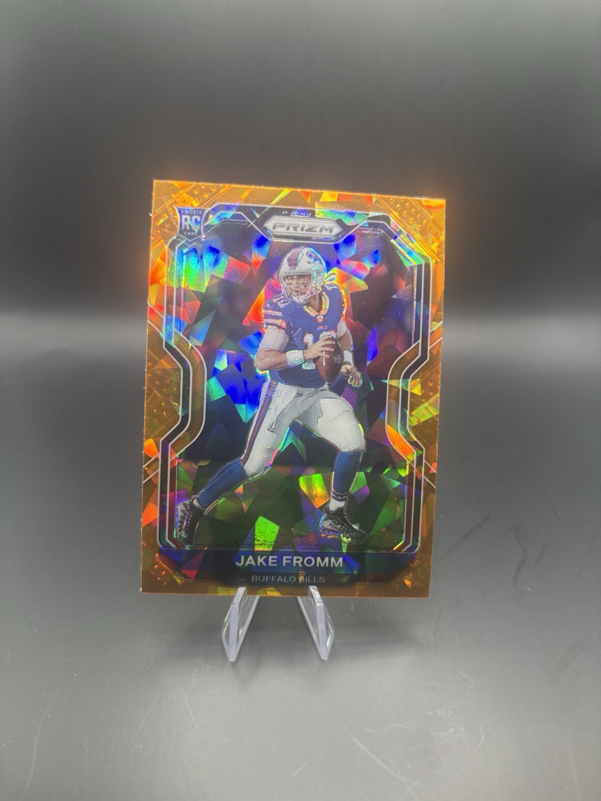 2020 Panini Prizm Rookie Orange Ice Prizm Jake Fromm #310 Rookie RC