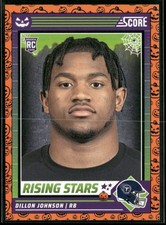 2024 Score-A-Treat #16 Dillon Johnson Rising Stars Orange Pumpkin